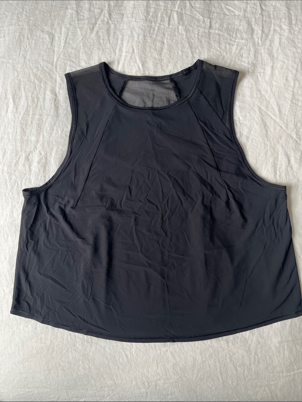 lululemon sculpt cropped tank *pleated